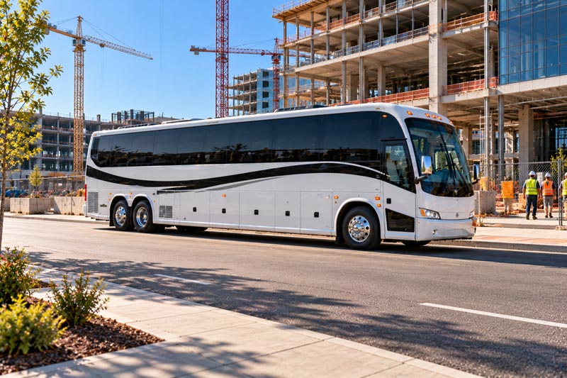 Construction Site Shuttle Bus Services in Los Angeles, CA