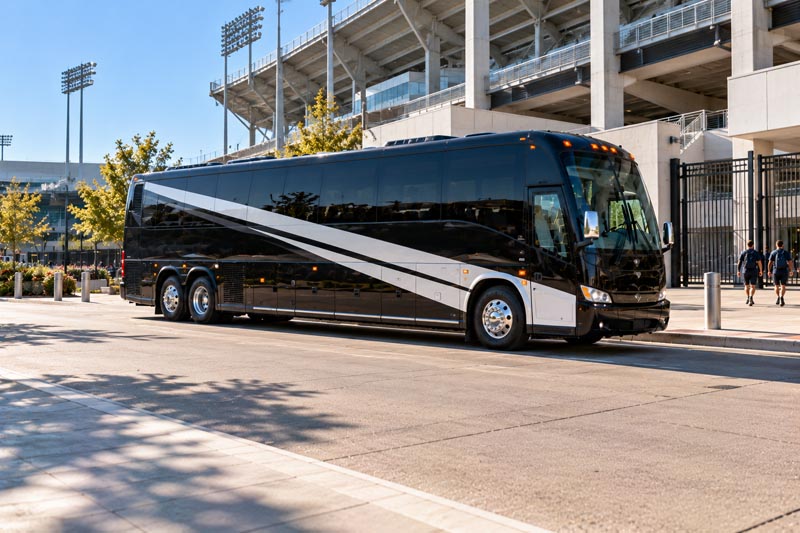 Sports Team Charter Bus Rentals in Los Angeles, CA